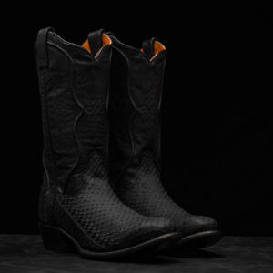 Matte Black Rattlesnake - French Toe