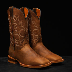 Natural Brown Cowhide – Square Toe