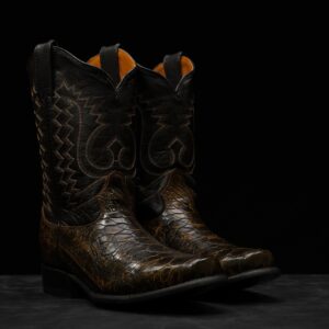 Black/Tan Sea Turtle - Rodeo Toe