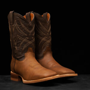 Natural Brown Cowhide – Square Toe