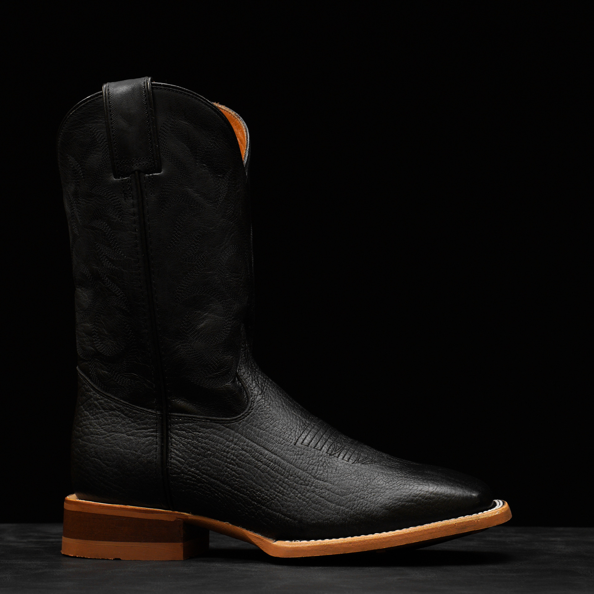 Black Bull Hide - Square Toe - Image 2