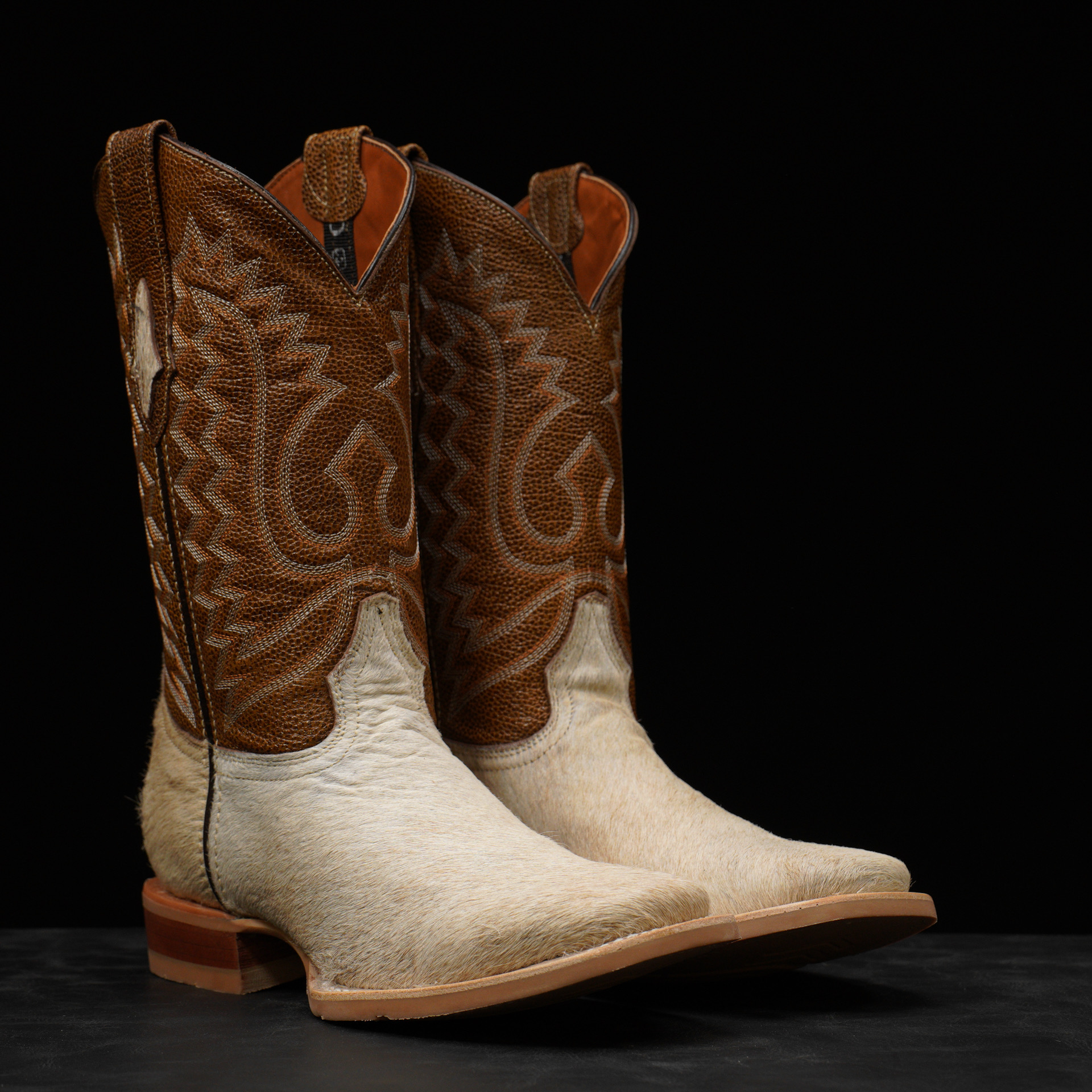 Authentic Hair on Hide – Square Toe