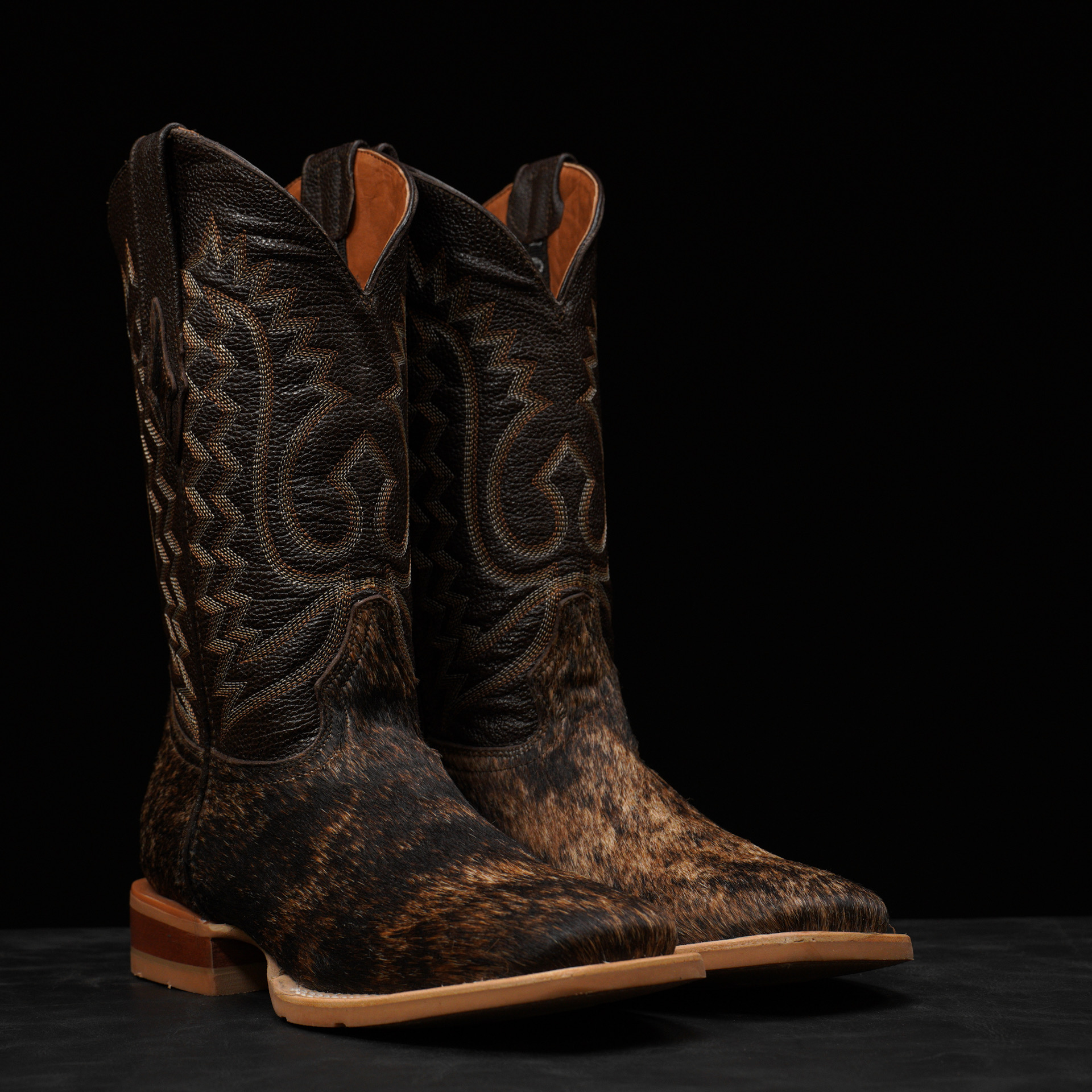 Authentic Hair on Hide – Square Toe