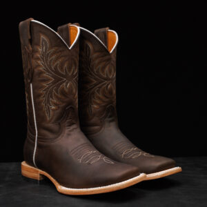 Brown Cowhide - Square Toe