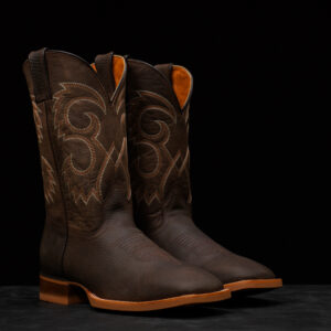 Brown Bull Hide - Square Toe