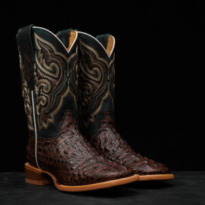 Brown Caiman Neck - Square Toe