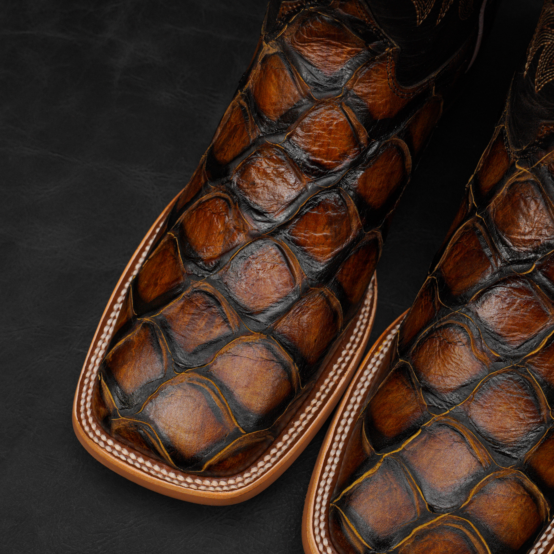 Honey Fish Scale – Square Toe - Image 3