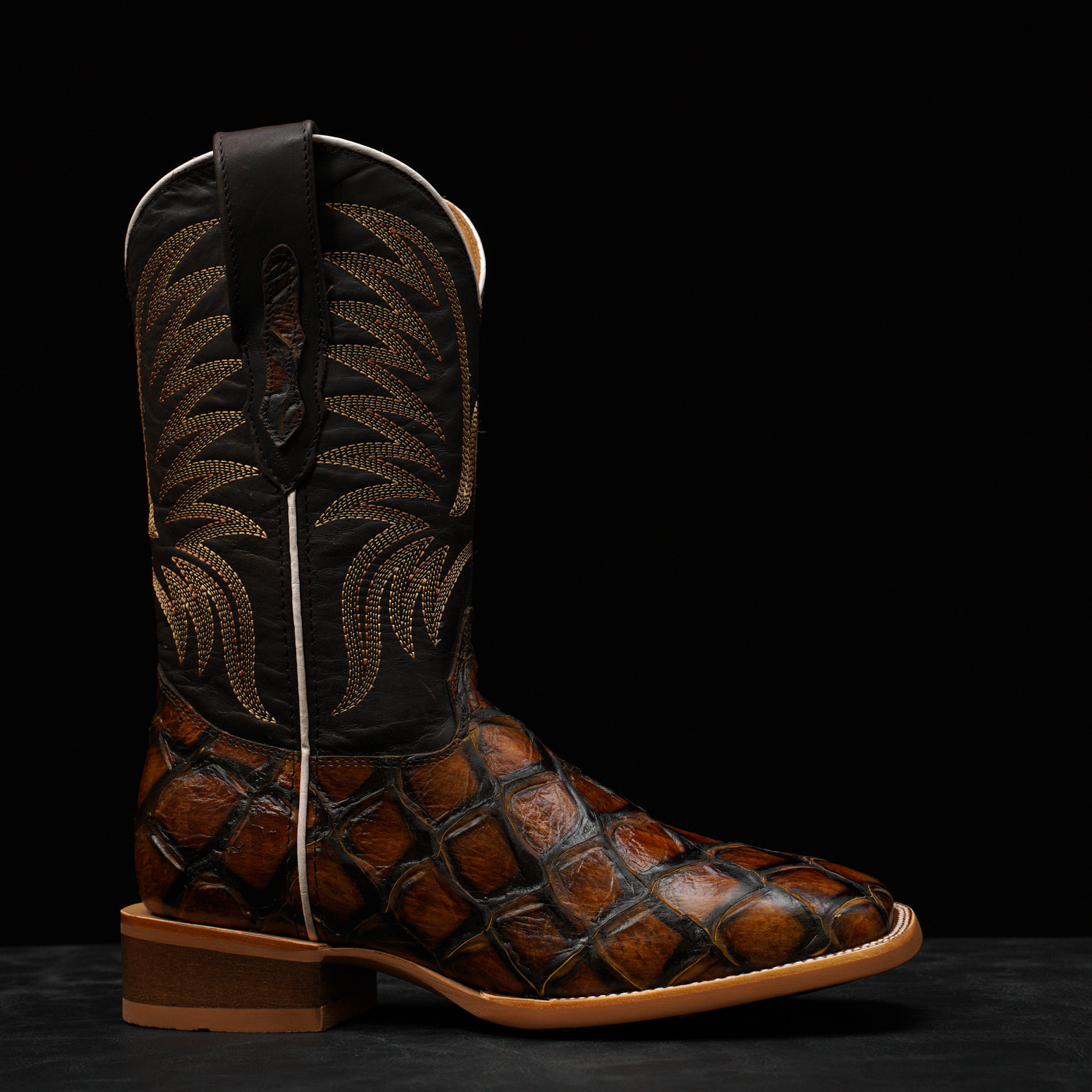 Honey Fish Scale – Square Toe - Image 2