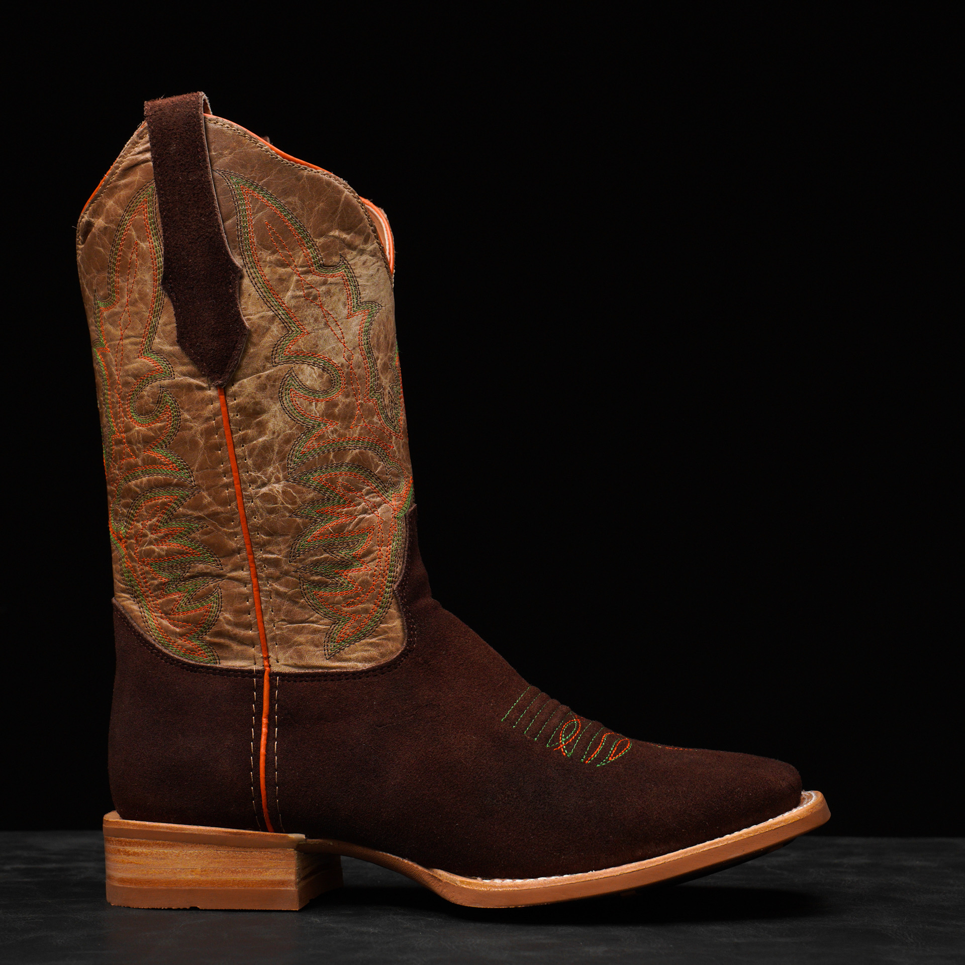 Brown Roughout – Ranch Square Toe - Image 2