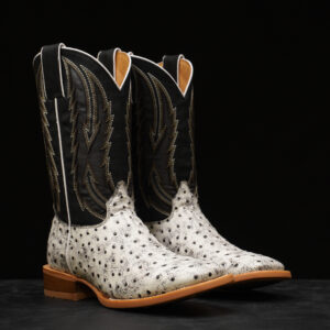 Natural Ostrich – Square Toe