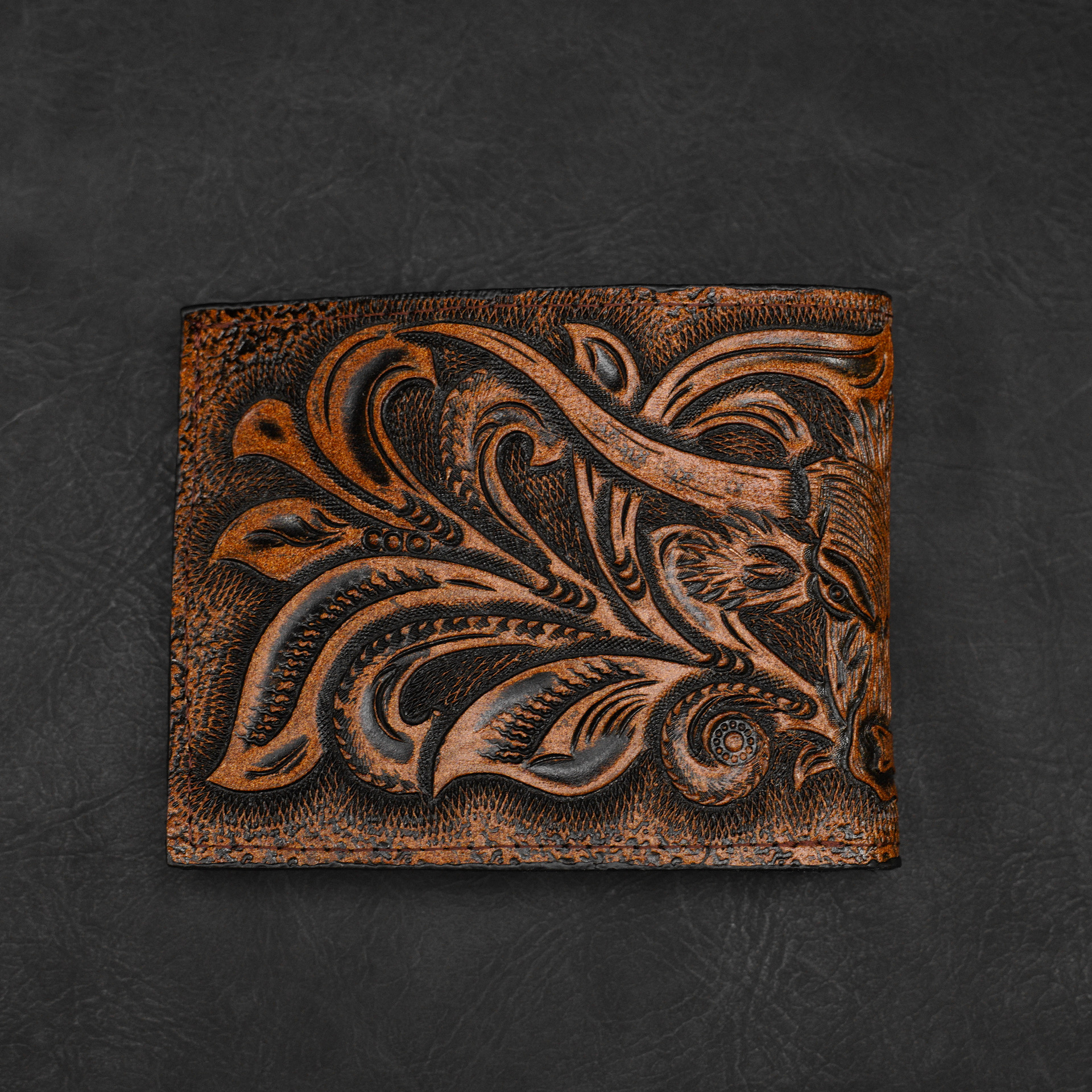 Longhorn Imperial – Hand Tooled Wallet - Image 2