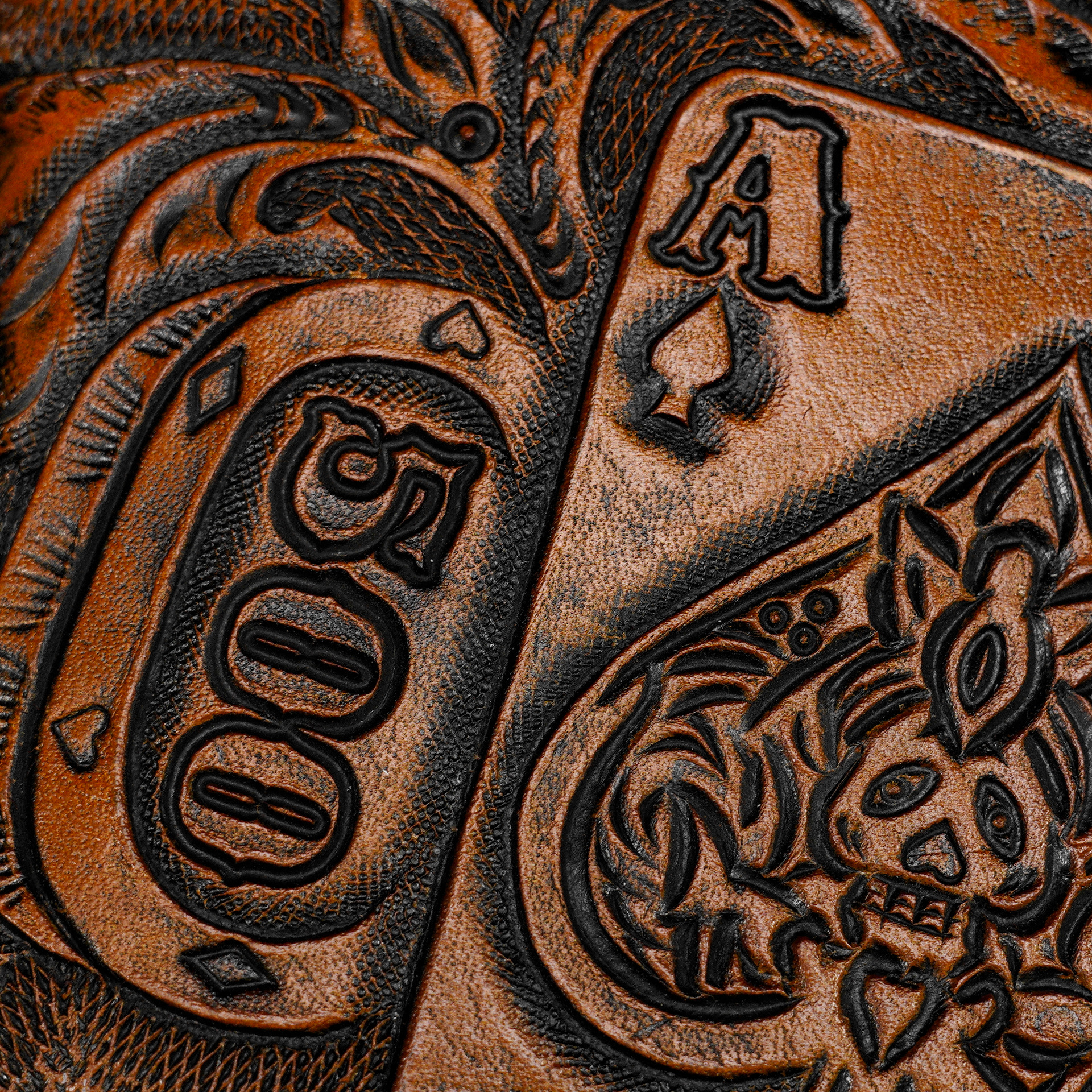 The Gambler 2.0 – Hand Tooled Wallet - Image 5