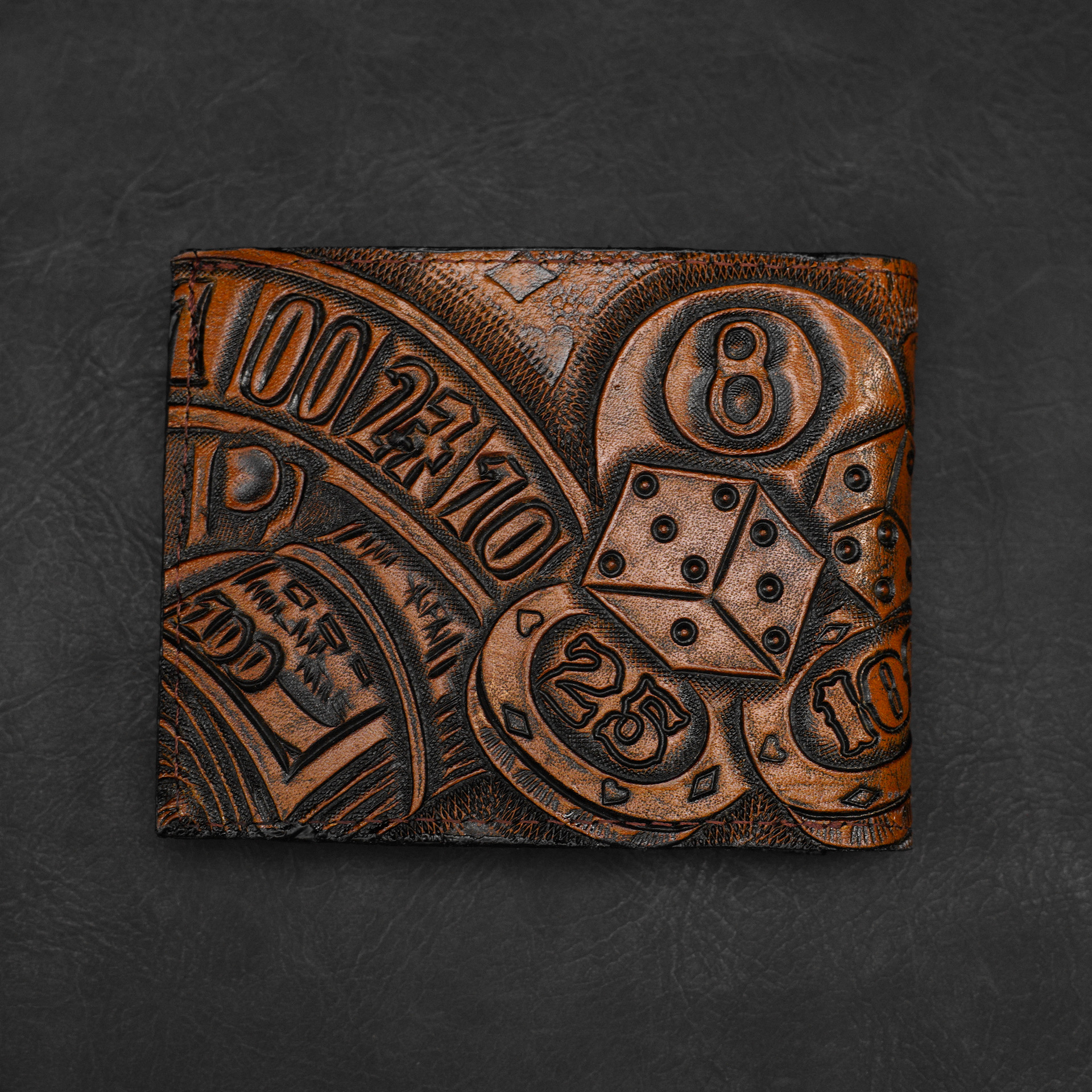 The Gambler 2.0 – Hand Tooled Wallet - Image 2
