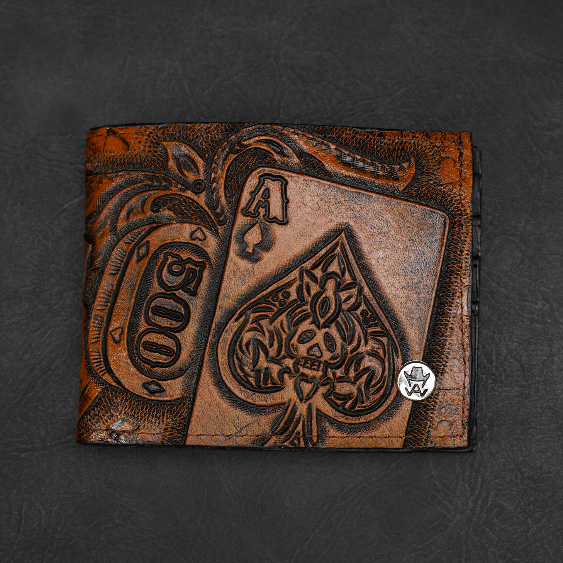 The Gambler 2.0 – Hand Tooled Wallet