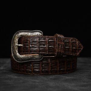 Kid’s Brown Caiman Belt