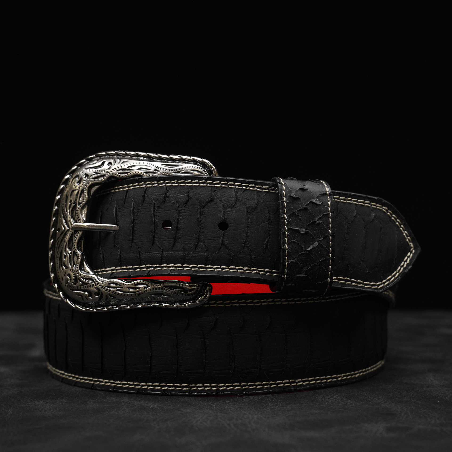 Black Python Belt