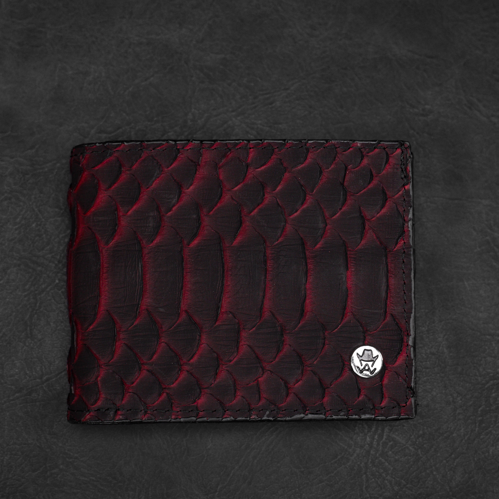 Black-Cherry Python Wallet