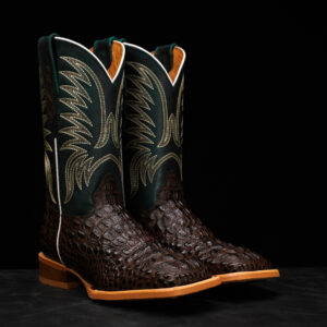 Brown Caiman Neck - Square Toe