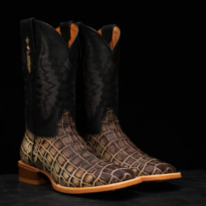 Matte Orix Alligator Belly - Square Toe