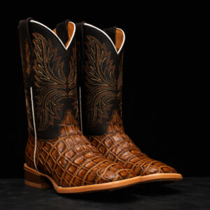 Honey Alligator Belly - Square Toe