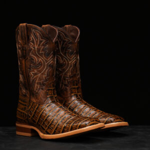 Honey Alligator Belly - Square Toe