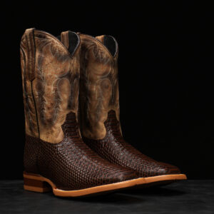 Brown Python – Square Toe