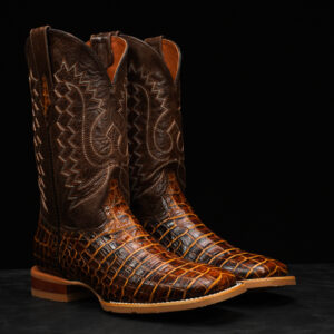 Honey Alligator Belly - Square Toe