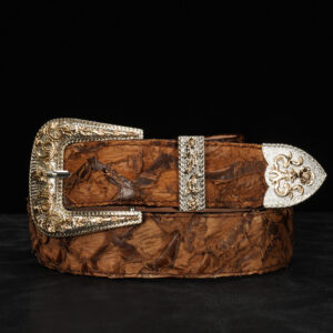 Genuine Brown Pirarucu Belt