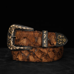 Genuine Brown Pirarucu Belt