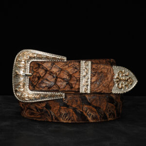 Genuine Brown Pirarucu Belt