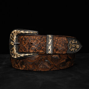 Genuine Brown Pirarucu Belt