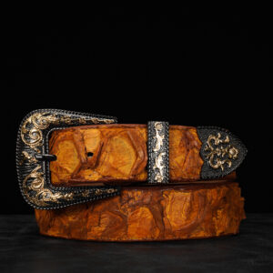 Genuine Honey Pirarucu Belt