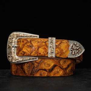 Genuine Honey Pirarucu Belt