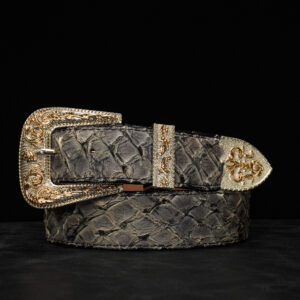 Genuine Gray Pirarucu Belt