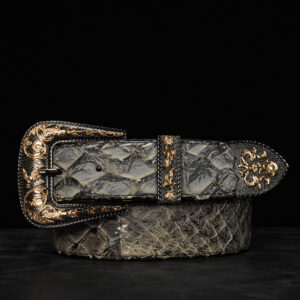 Genuine Gray Pirarucu Belt