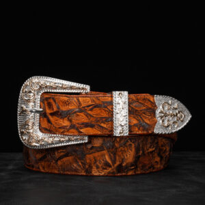 Genuine Cognac Pirarucu Belt