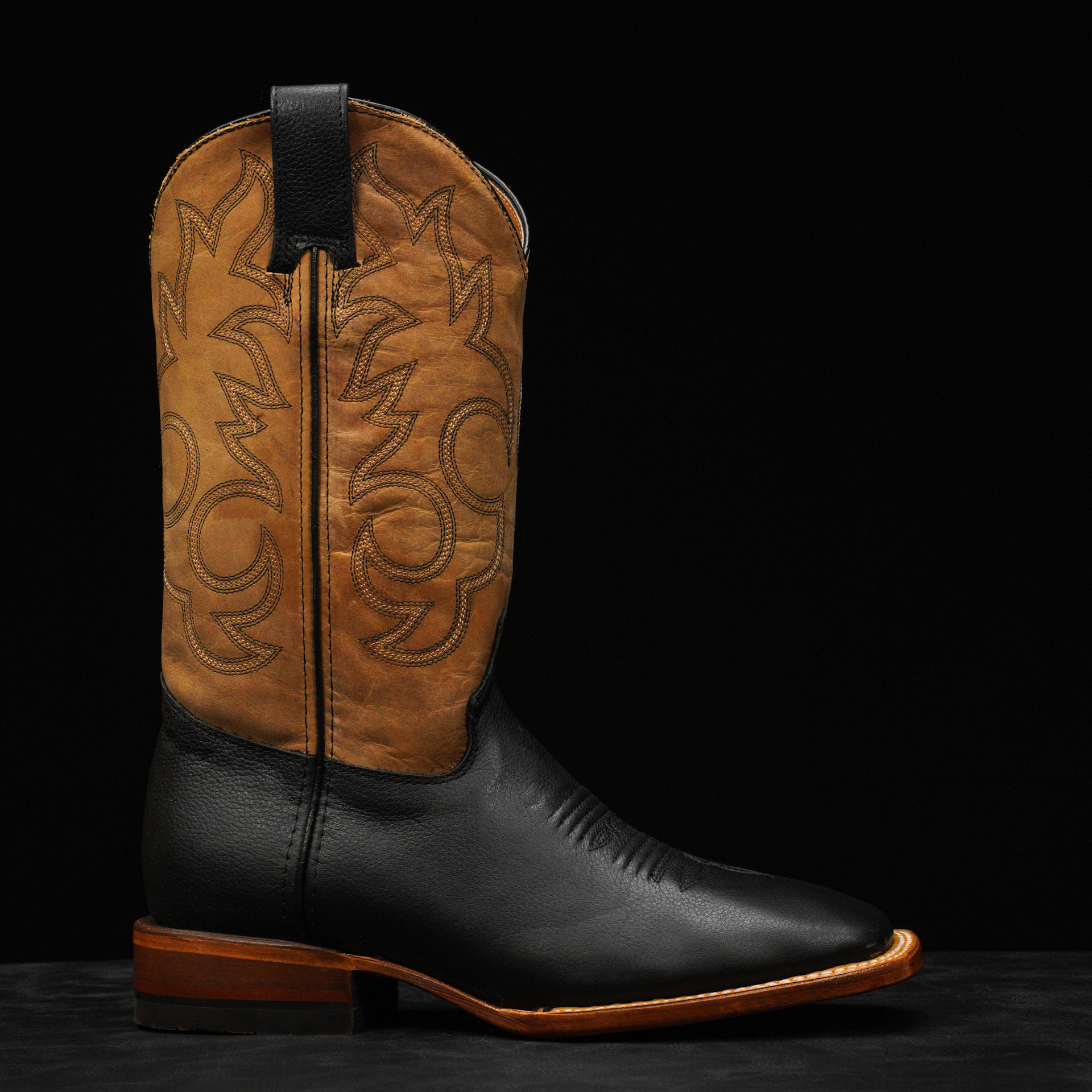 Black Cowhide – Square Toe - Image 2