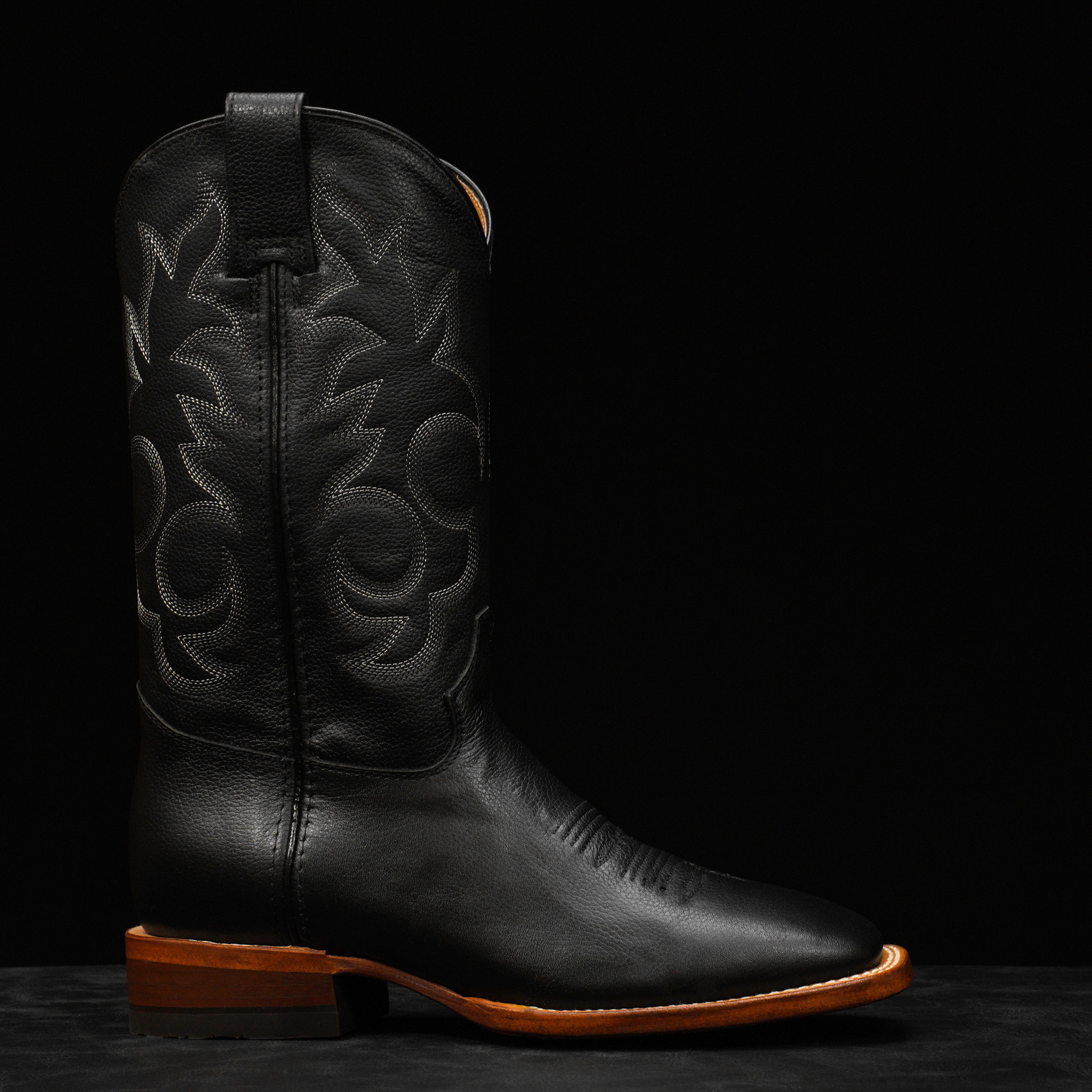 Black Cowhide – Square Toe - Image 2