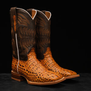 Honey Caiman Neck - Square Toe
