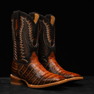 Honey Alligator Belly - Square Toe