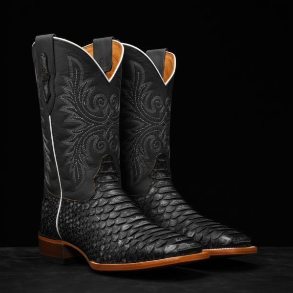 Rustic Gray Python - Square Toe - Alfa Western WearAlfa Western Wear