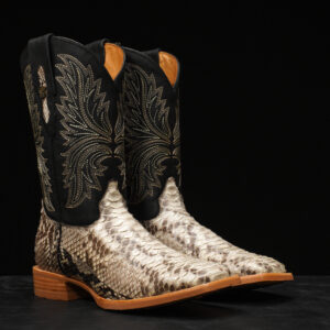 AUTHENTIC Natural Python – Square Toe