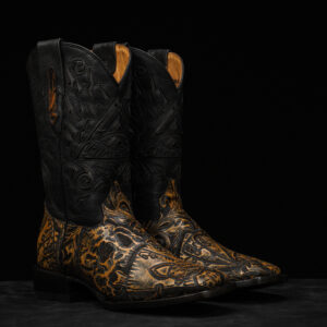 "The Deadman's Hand" Tan Safari – Square Toe