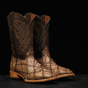 AUTHENTIC Mink Patch Work Caiman – Square Toe