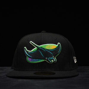 Tampa Bay Rays Black Cooperstown Collection Wool 59FIFTY Fitted