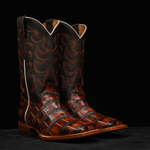 Cognac Alligator - Square Toe