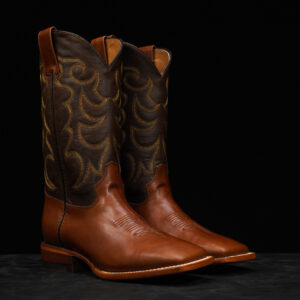 Cognac Cowhide – Square Toe