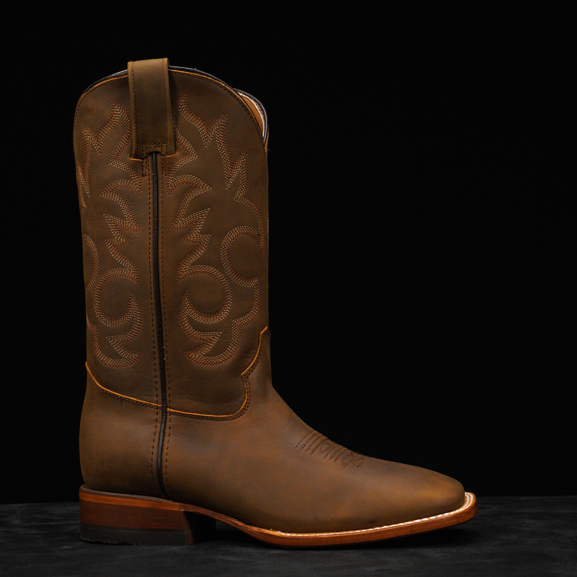 Natural Brown Cowhide – Square Toe - Image 2