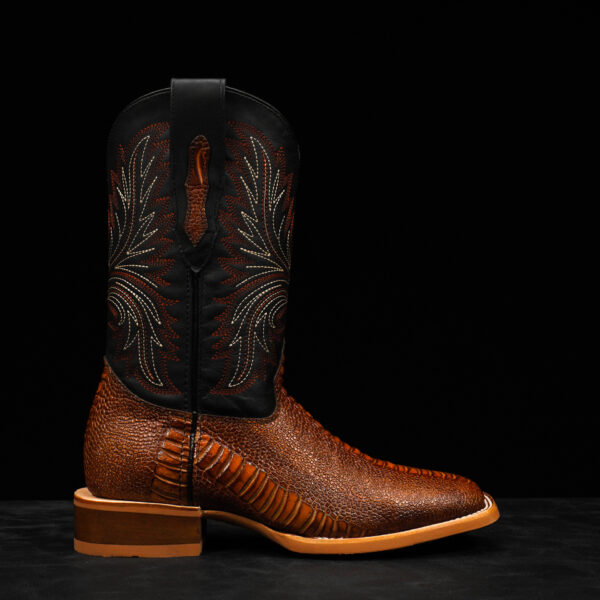 Cognac Ostrich Leg – Square Toe - Alfa Western WearAlfa  display picture 1
