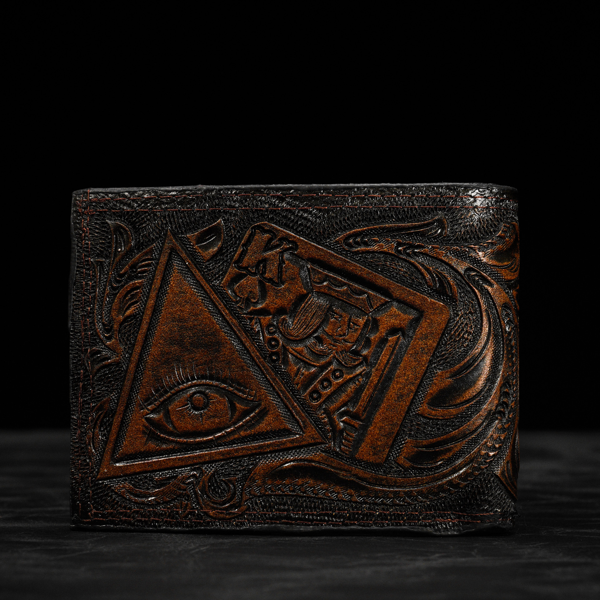 Blackjack – Hand Tooled Wallet - Image 2